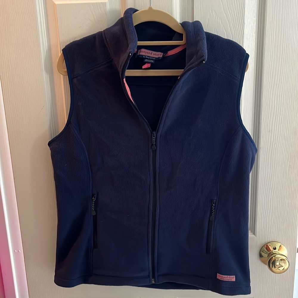 Vineyard Vine Navy Fleece Vest